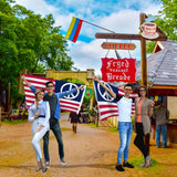 3x5FT Durable Peace American Flag Resist Anti-War Love Decor Hippie