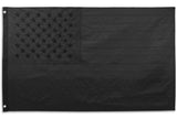3x5FT Embroidered All Black American Flag US Black Flag Decor Blackout