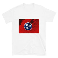 Distressed Vintage Tennessee Flag Short-Sleeve Unisex T-Shirt