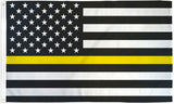 3x5FT Thin Yellow Line Flag Emergency Dispatchers Tow Recovery Security