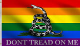 PringCor Don't Tread On Me Gadsden Pride Gay LGBTQ Equal Rainbow Parade Peace US