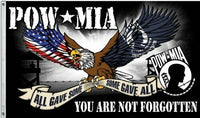 3x5FT Durable Flag POW-MIA You Are Not Forgotten Pow Mia Powmia Military Banner