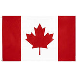 PringCor Canada Flag 3x5FT Polyester Canadian Leaf Country National Man Cave CA