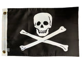 PringCor Small Jolly Roger 12"x18" Flag Ship Garden Boat Pirate Man Cave Outdoor