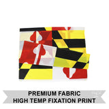 PringCor 3x5FT State of Maryland BIG Flag 3x5FT MD Polyester Brass Grommets