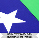 3x5FT Pride LGBTQ American Flag Rainbow Gay Parade Lesbian Equal Love Stars USA