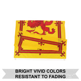 Durable 3x5FT Royal Banner of Scotland Arms Lion Rampant Decor Dorm Flag