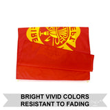 New 3x5 Fire Department Flag FireFighter Red Banner Man Cave Garage Gift Mom Dad