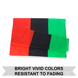 Large 3x5FT Flag Pan-African Afro American African Banner Black Liberation UNIA