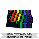 Rainbow Marijuana Pot Leaf USA 3x5FT Flag Banner Weed Hippie Blunt Cannabis Dope