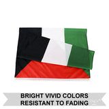 PringCor 3x5FT Flag of Palestine Palestinian Banner Decor Middle East