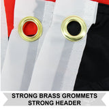 Durable 3x5FT Fire Department Flag Red Black Firefighter Banner Safety Station