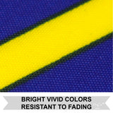 Durable 3x5FT Indiana State Flag Indy IN Indianapolis Gold Torch Hoosiers