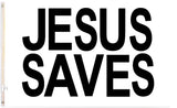3x5FT Jesus Saves Flag Christian Decor Religion Church Sunday School Bible