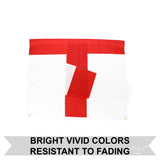 Durable 3x5FT Flag of England St George's Cross UK United Kingdom History