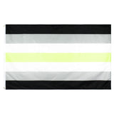 Large 3x5FT Flag Agender Pride Gay Straight Fluid Rights Humanity Garage LGBTQT+