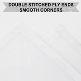 PringCor Solid White Blank 68D 3x5FT Polyester Flag Banner Art Military School W