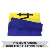 Barbados 3x5FT Polyester Flag Banner Caribbean Country Man Cave Dorm Gift Flying