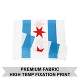 PringCor City of Chicago 3x5FT Polyester Flag Chi IL Windy City 4 Star Illinois