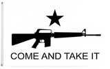 Durable 3x5FT Flag Black White Liberty Or Death Come Take It Rifle 2nd Amendment