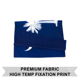 PringCor 3x5FT South Carolina State Flag Palmetto Tree Indigo Dorm Decor South