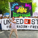 3x5FT Flag Peace Love Happiness Polyester Happy Face Hippie Durable