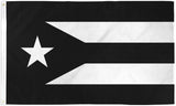 Durable Black Puerto Rico 3x5FT Flag US Commonwealth Caribbean Bandera Latin