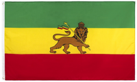 3x5FT Ethiopia Flag Lion of Judah Ethiopian Jewish Rastafari African Haile