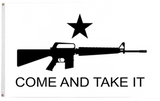 3x5FT Flag Black White Liberty Or Death Come Take It Rifle 2nd Amendment