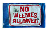 3x5FT Flag No Weenies Allowed Dorm Decor Bar Man Cave Gift Funny Bob Salty Frat