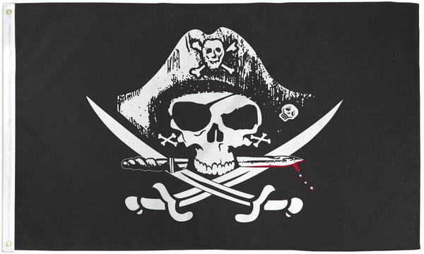 3x5FT Flag Durable Pirate Flag Deadman Chest Tricorner Boat Sea Ship