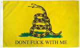 Durable 3x5FT USA Gadsden Don't F**k With Me Meme Flag American Patriot