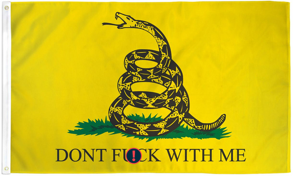 Durable 3x5FT USA Gadsden Don't F**k With Me Meme Flag American Patriot