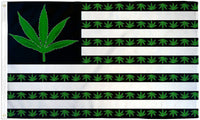 Durable USA Marijuana 9 Point Leaf Flag 3x5FT Weed Banner Blunt Toke Dorm Decor