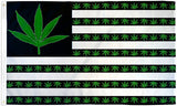 Durable USA Marijuana 5 Point Leaf Flag 3x5FT Weed Banner Blunt Toke Dorm Decor