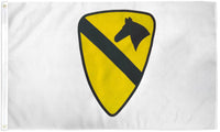Durable 1st Cavalry Division "White" MILITARY Flag 3x5 Ft Polyester Army