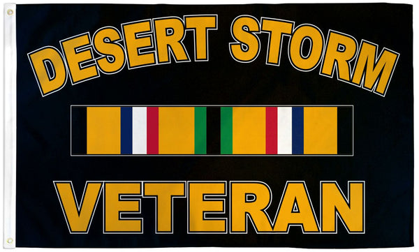 Durable 3x5FT Desert Storm Veteran Military Flag 100D Polyester USA American