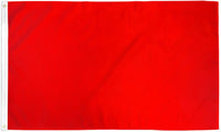3x5FT Durable Red Flag Solid Color Banner Advertising Pennant Decoration Safety