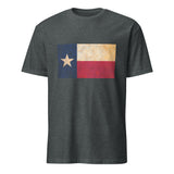 Texas Flag Short-Sleeve Unisex T-Shirt Antiqued Vintage