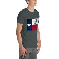 Distressed Vintage Texas United States Flag Short-Sleeve Unisex T-Shirt