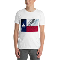 Distressed Vintage Texas United States Flag Short-Sleeve Unisex T-Shirt