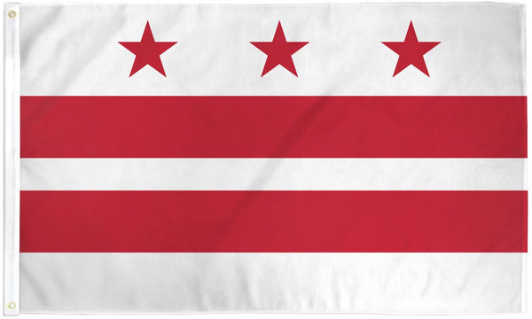 Washington DC Flag District of Columbia Banner 3x5 Pennant Indoor Outdoor New