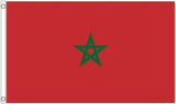 Durable 3x5FT Flag of Morocco Green Emerald Pentagram National Kingdom Decor