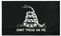 3x5 Gadsden Flag Black White Don't Tread on Me Tea Party Patriot Snake