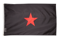 Large 3x5FT EZLN Flag Zapatista Army National Liberation Zapata Mexico Red Star