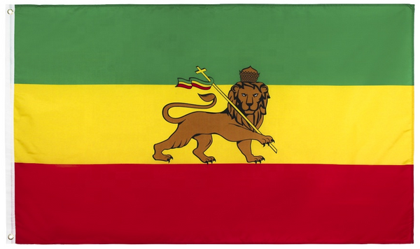 Durable 3x5FT Ethiopia Flag Lion of Judah Ethiopian Jewish Rastafari African Haile