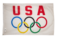 USA Olympics 3x5FT Flag Banner US United States Sports Man Cave Garage Bar