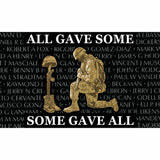 All Gave Some Some Gave All Military Flag Banner 3x5FT USA Man Cave Veteran KIA