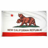 PringCor 3x5FT New California Republic Flag Polyester CA State USA Two Head Bear