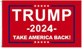 Set 3x5FT 2024 Donald Trump Save America Again Take Back Flag Red MAGA Patriot